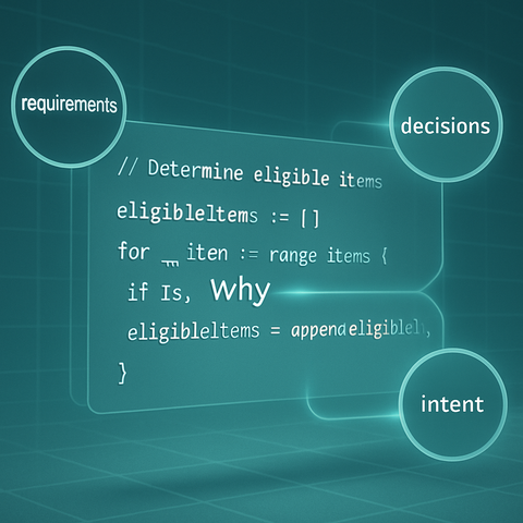 Diagram of the context injection pattern in AI-first development
